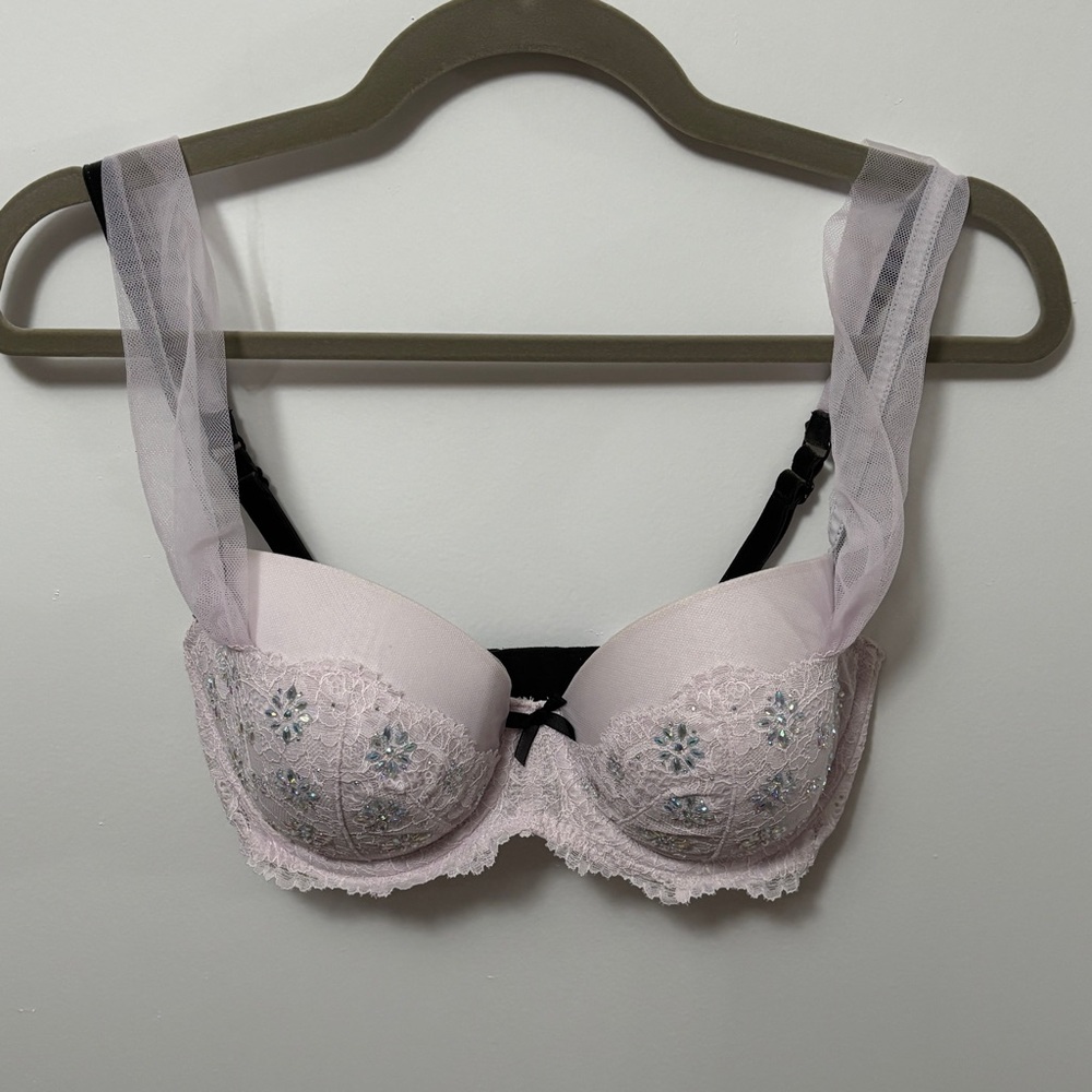 Victoria's Secret 32DDD Dream Angel Lined Demi Bra Underwire 36009994 Fairy Wing